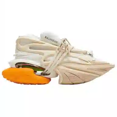 Balmain Low-Top White Orange