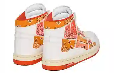 AMIRI Bone High-Top White Orange
