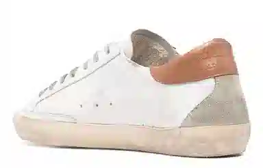 Golden Goose Super-Star Distressed White Brown