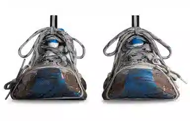 Balenciaga 3XL Silver Blue