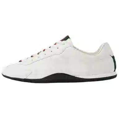 GUCCI Shift Lace-Up Low Sneakers White