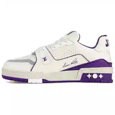 Louis Vuitton Trainer Low Purple White