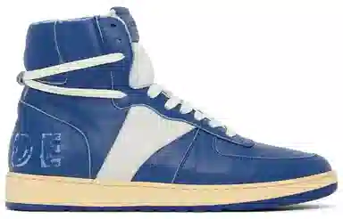 RHUDE High Top Blue White