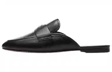 COACH Slip-On Flat Sandals Black
