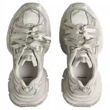 Balenciaga Satin Bow Low Top Sneakers Gray
