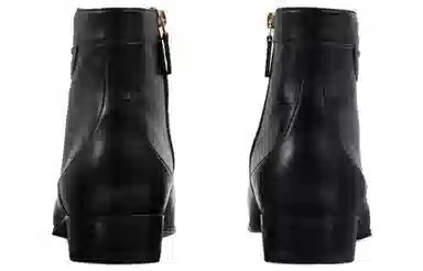 Gucci Leather Ankle Boots Black