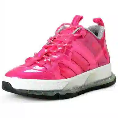 Burberry Round Toe Lace-Up Sneakers