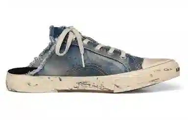 Balenciaga Denim Blue Slides