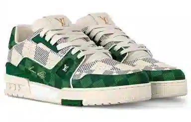 Louis Vuitton LV Trainer White Green