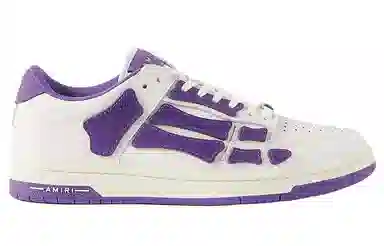 AMIRI Skel-Top Low White Purple