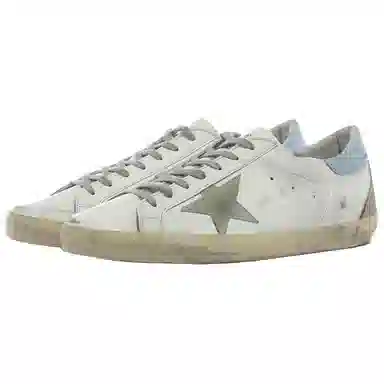 Golden Goose Super-Star White Distressed