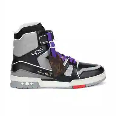 Louis Vuitton Trainer High Top Grey Black