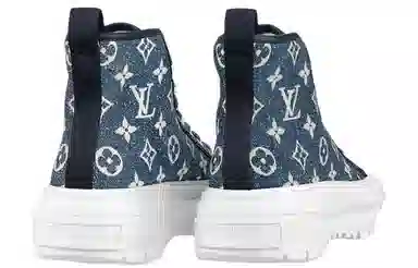 Louis Vuitton Squad High-Top White Blue