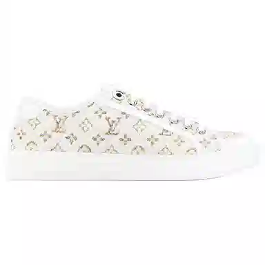 Louis Vuitton Lagoon Floral Canvas Sneakers White