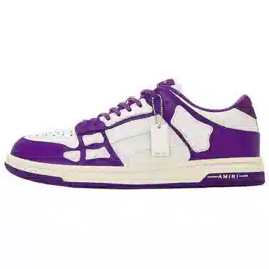 AMIRI Skel-Top Low White Purple