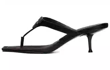 Alexander Wang Satin High Heel Sandals Black