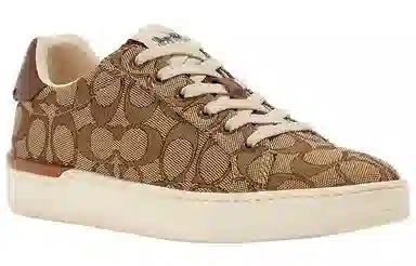 COACH Clip Classic Low Top Sneaker Khaki