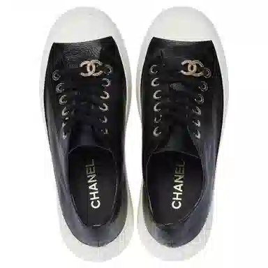 Chanel Platform Sneakers Black