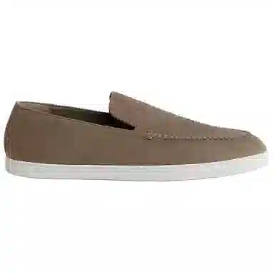 Hermes Julian Suede Loafers Brown