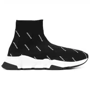 Balenciaga High-Top Running Shoes Black