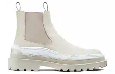 Sacai x Dior Chelsea Boots Off-White