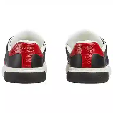 Gucci Ace Leather Low Top Sneakers Black