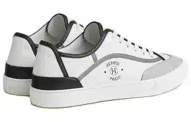 HERMES Get Low-Top Sneakers White Grey