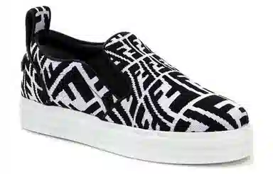 Fendi Low-Top Sneakers Black White