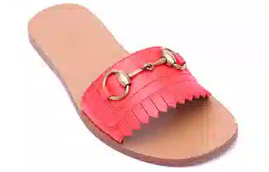 Gucci Leather Horsebit Loafers Red