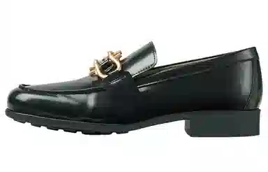 Bottega Veneta Glossy Leather Loafers Green