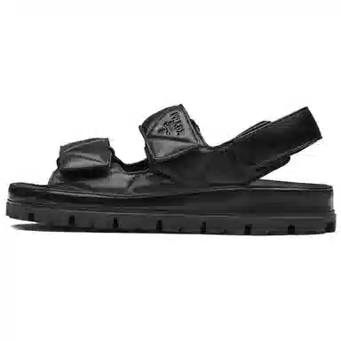 Prada Velcro Sandals Black