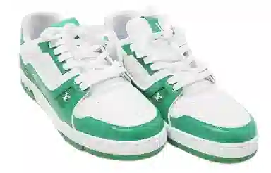 LOUIS VUITTON Trainer White Green