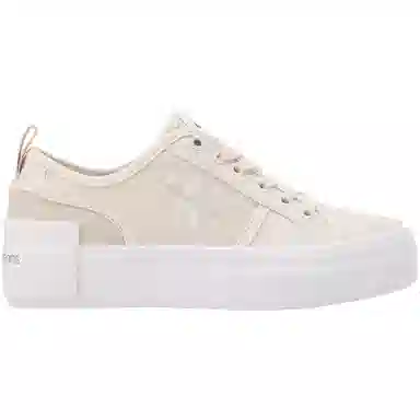 Calvin Klein Low Canvas Sneakers Eggshell Yellow