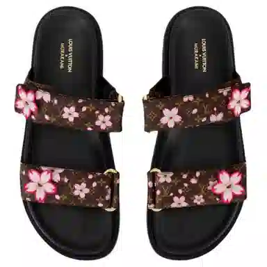 Louis Vuitton x Takashi Murakami Sunset Slide Brown