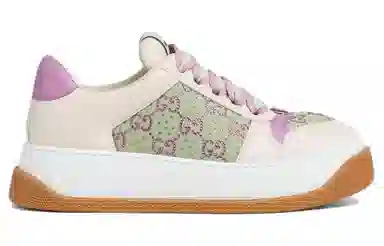 Gucci Screener Low Beige Purple