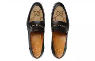 Gucci Round Toe Slip-On Sneakers 100th Anniversary