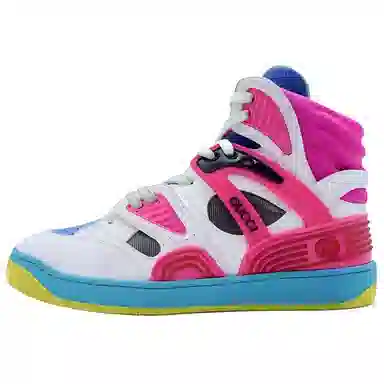 Gucci Basket High Top Red White