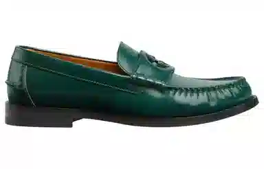 Gucci Interlocking Loafers Green
