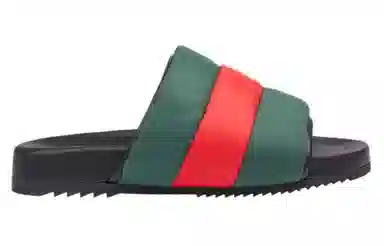 Gucci Slide Black Green Red