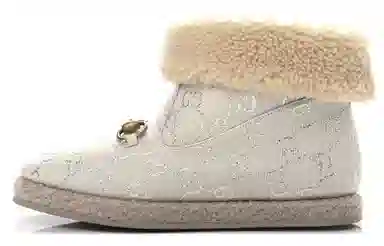 GUCCI Simple Casual Boots Ivory White