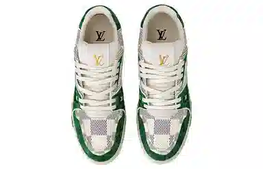 Louis Vuitton LV Trainer White Green