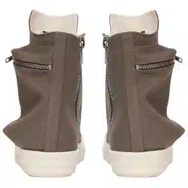 Rick Owens DRKSHDW High-Top Canvas Brown
