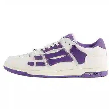 AMIRI Skel-Top Low White Purple