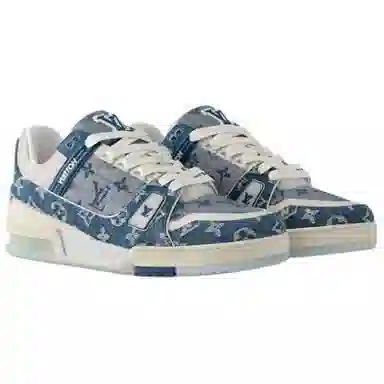 LOUIS VUITTON Trainer Blue White