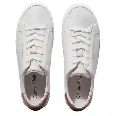 Calvin Klein Leather Low Top Sneakers White