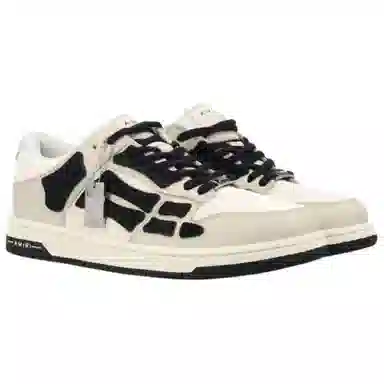 AMIRI Skel-Top Low White Black