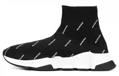Balenciaga High-Top Running Shoes Black