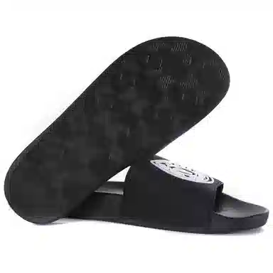 Versace Jeans Rubber Flat Slide Black