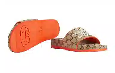 The North Face x Gucci Classic GG Canvas Slides