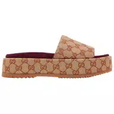 Gucci Slides Brick Red